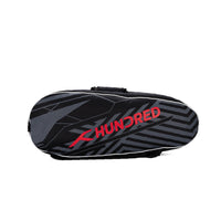 HUNDRED(HBCK-2M144-1) Racquet Bag – Spacious & Durable Black / Kit Bag for Rackets, Shoes & Accessories | Durable, Lightweight & Stylish - Best Price online Prokicksports.com