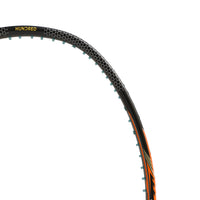 HUNDRED Flareon 700 Unstrung Badminton Racquet, Black/Orange/Pink (3U & 4U) | Hyperweave Carbon Fibre Frame with CNTRL Foam | Speed & All-Round Control - Best Price online Prokicksports.com