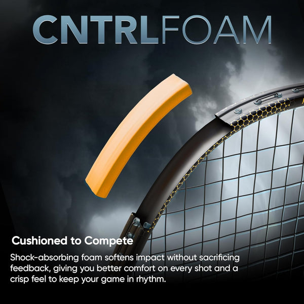 Hundred Flareon Typhoon Strung Badminton Racquet | Superlight Carbon Fibre Frame with CNTRL Foam Technology | Speed & Control Series