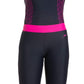Speedo AF Active Legging, True Navy/Electric Pink | Stretchable Swim Leggings with Chlorine-Resistant Fabric & Comfortable Fit - Best Price online Prokicksports.com