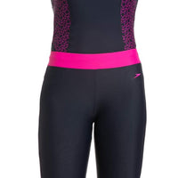 Speedo AF Active Legging, True Navy/Electric Pink | Stretchable Swim Leggings with Chlorine-Resistant Fabric & Comfortable Fit - Best Price online Prokicksports.com