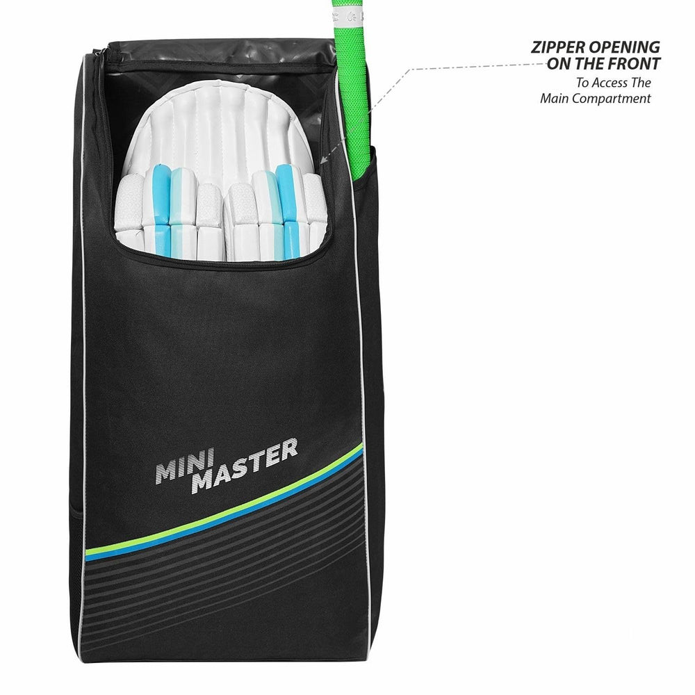 DSC Mini Master Cricket Kit Bag – Black, Compact Junior Cricket Gear Bag with Durable Fabric & Spacious Storage - Best Price online Prokicksports.com