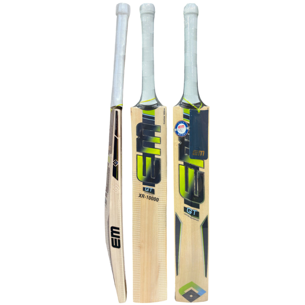EM GT XR 10000 Kashmir Willow Cricket Bat – Size 4 | Lightweight Junior Bat with Thick Edges & Balanced Pickup - Best Price online Prokicksports.com