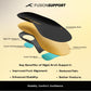 HUNDRED Fusion Support Insoles, Black/Orange/Sea Blue | Orthotic Arch Support Insole with Fusion Gel Cushion & Stability - Best Price online Prokicksports.com