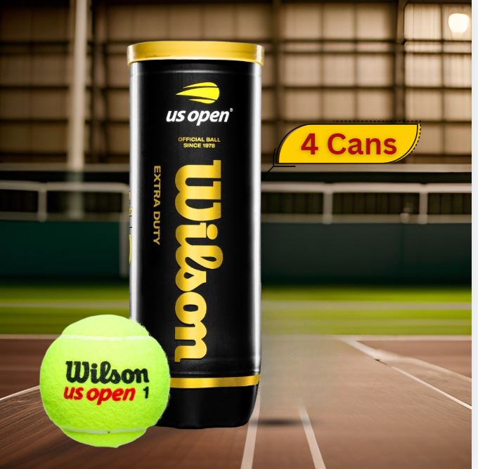 Wilson US Open Extra Duty Tennis Balls Dozen (4 Cans)