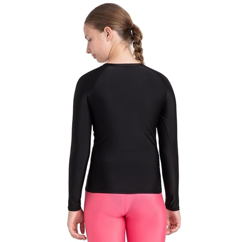 Speedo JF Solid Long Sleeve SunTop Swimming – Girls’ Swim Top with UV Protection - Best Price online Prokicksports.com