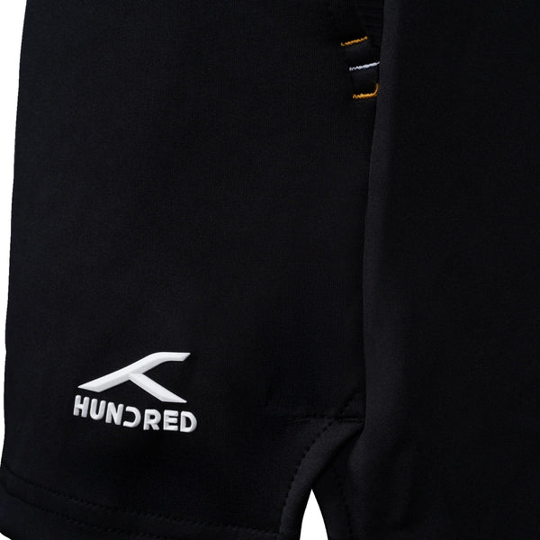 Hundred HBBS-5M274-1 Men’s Shorts, Black | Lightweight Polyester Fabric with Breathable Fit & Multi-Sport Comfort