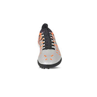 Vector X Flame Indoor Football Shoes – Lightweight Futsal Shoes with Non-Marking Rubber Sole, Superior Grip & Comfort for Indoor Court Play, Silver/Orange - Best Price online Prokicksports.com