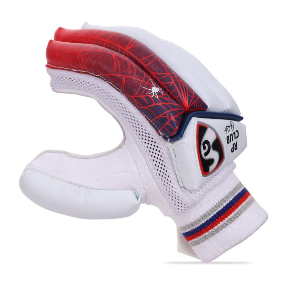 SG RP Club Batting Gloves (Left Hand) | Premium PU Leather Palms | Reinforced Finger Protection | Breathable Mesh Back - Best Price online Prokicksports.com