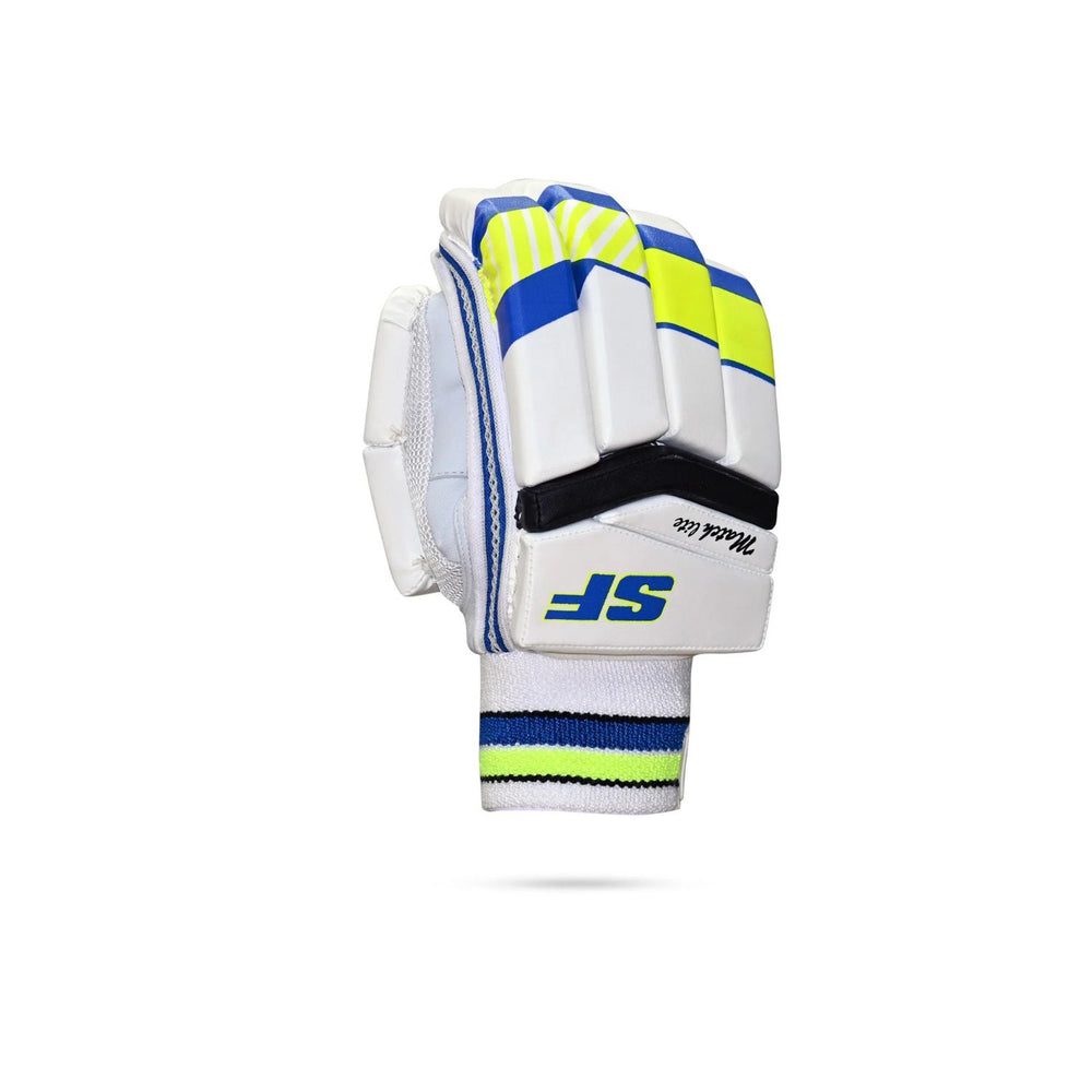 SF Matchlite Right Hand Batting Gloves | Lightweight Cricket Gloves with Leather Palm | Ideal for Beginners & Club-Level Players - Best Price online Prokicksports.com