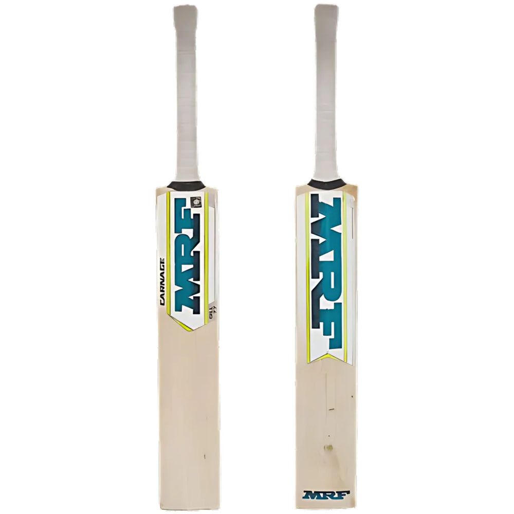 MRF Carnage English Willow Cricket Bat, Harrow | Premium Grade Willow with Thick Edges & Mid-Low Sweet Spot Power - Best Price online Prokicksports.com