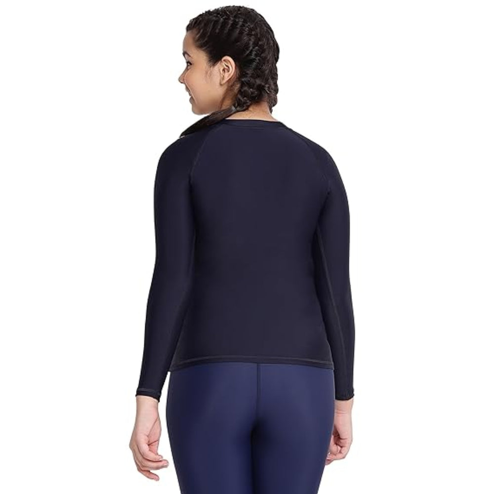 Speedo JF Long Sleeve Sun Top – Girls Swimming Top with UV Protection - Best Price online Prokicksports.com