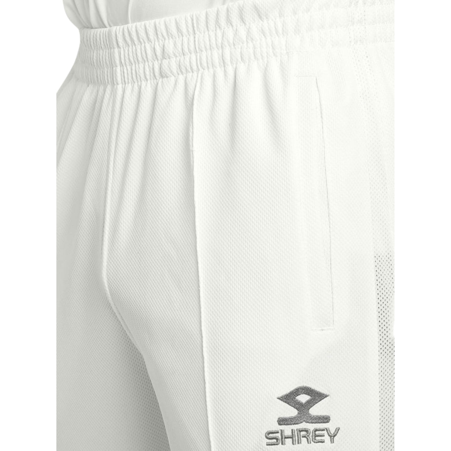 Shrey Match 2.0 Junior Cricket Trousers – Lightweight, Breathable Off-White Pants for Kids’ Match, Practice, Coaching Sessions, and School Cricket Uniforms - Best Price online Prokicksports.com