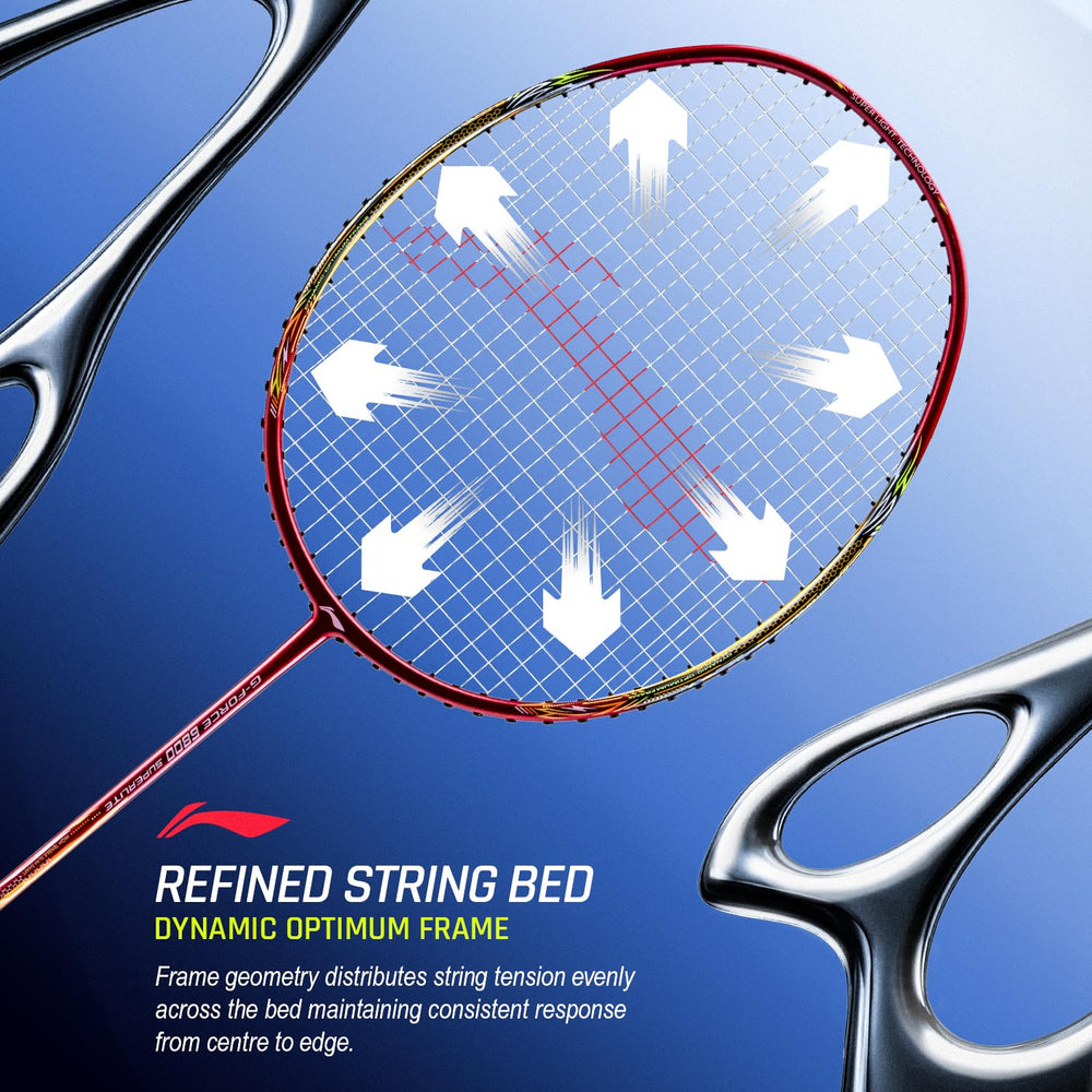 Li-Ning G-Force 6800 Superlite Unstrung Badminton Racquet, 5U G6 | Head Heavy, Flexible Shaft, Dynamic Optimum Frame