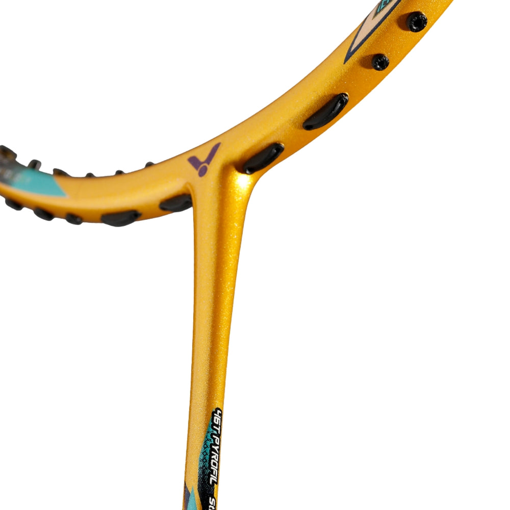 Victor FC Ultra-X Badminton Racquet Unstrung 5U G6 | Ultra Lightweight Speed Frame for Fast Control Play | Fortune Gold - Best Price online Prokicksports.com
