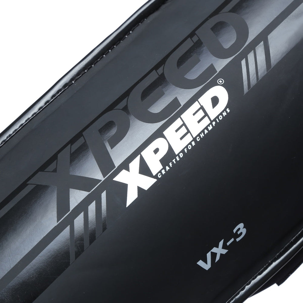 XPEED XP3058 Matt PU Grappling Shinguard | Medium-Thick Impact Padding | Dual Velcro & Elastic Fastening | Professional MMA & Martial Arts Shin Guards - Best Price online Prokicksports.com