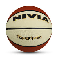 NIVIA Top Grip 3.0 Soft Rubberized Molded Basketball (Size 5, Multicolor)