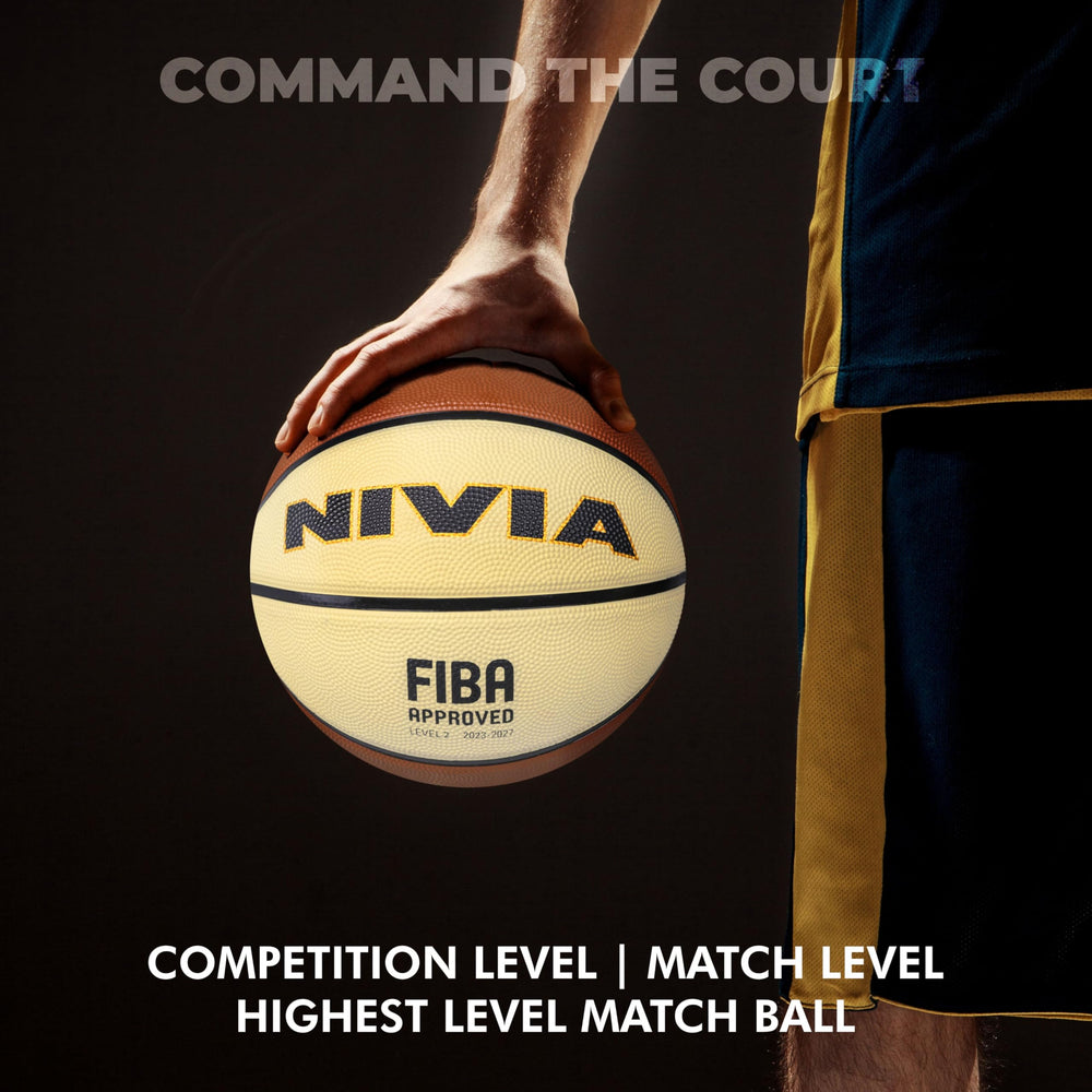 NIVIA Top Grip 3.0 Soft Rubberized Molded Basketball (Size 5, Multicolor)