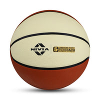 NIVIA Top Grip 3.0 Soft Rubberized Molded Basketball (Size 5, Multicolor)