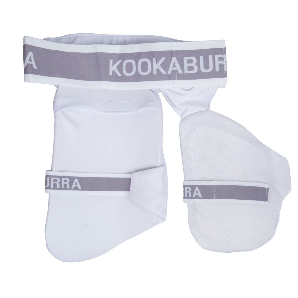 Kookaburra 500 Left-Hand Adult Thigh Guard – Off White Lightweight Cricket Protection for Leather Ball and Club Matches - Best Price online Prokicksports.com