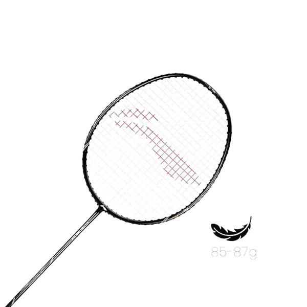 Li-Ning G-TEK 38 GX Strung Graphite Badminton Racquet with Full Cover, Lightweight High-Tension Racket for Beginners and Intermediate Players – Black