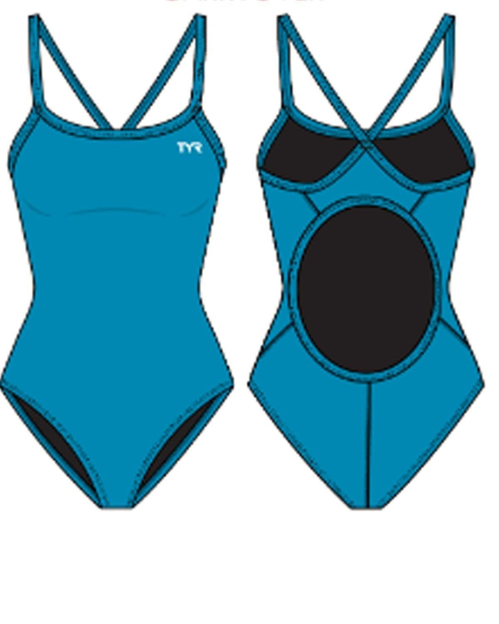 TYR Sport Women's Solid Diamondback Swimsuit | One-Piece Racerback with UPF 50+ & Chlorine Resistance
