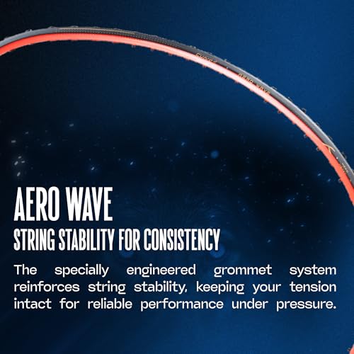 Hundred Predator Pro Strung Badminton Racquet (HBRX-5S073-1) | Aerodynamic Fast-Attacking Racquet with Full Cover