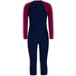 Speedo Children Unisex Swimwear Color Block All-in-1 Suit - Navy/Electric Pink - Best Price online Prokicksports.com