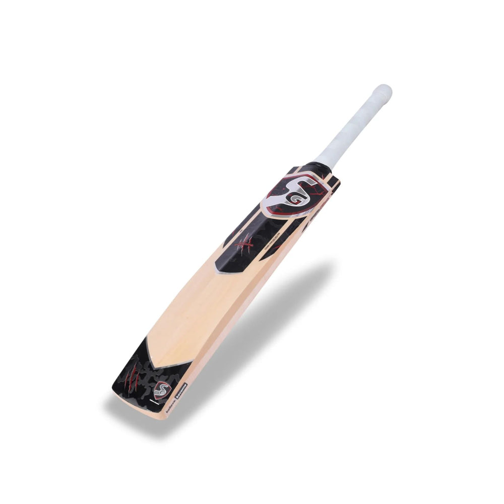 SG Liam Armour English Willow Cricket Bat - Size 4 | Hard-Pressed Blade, Thick Edges & Round Cane Handle