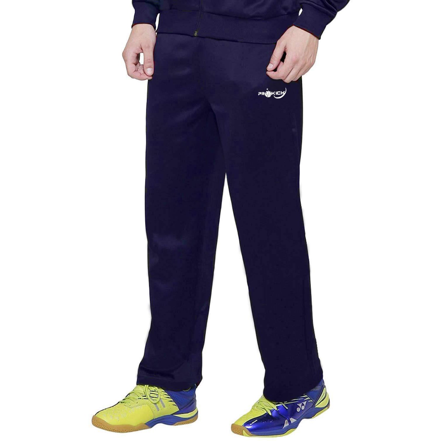 Prokick Men's Regular fit Sweat Control Sports Track Pant, Navy - Best Price online Prokicksports.com