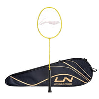 Li-Ning G-TEK 68 GX Strung Graphite Badminton Racquet with Full Cover, Lightweight High-Tension Racket for Power and Control – Yellow - Best Price online Prokicksports.com