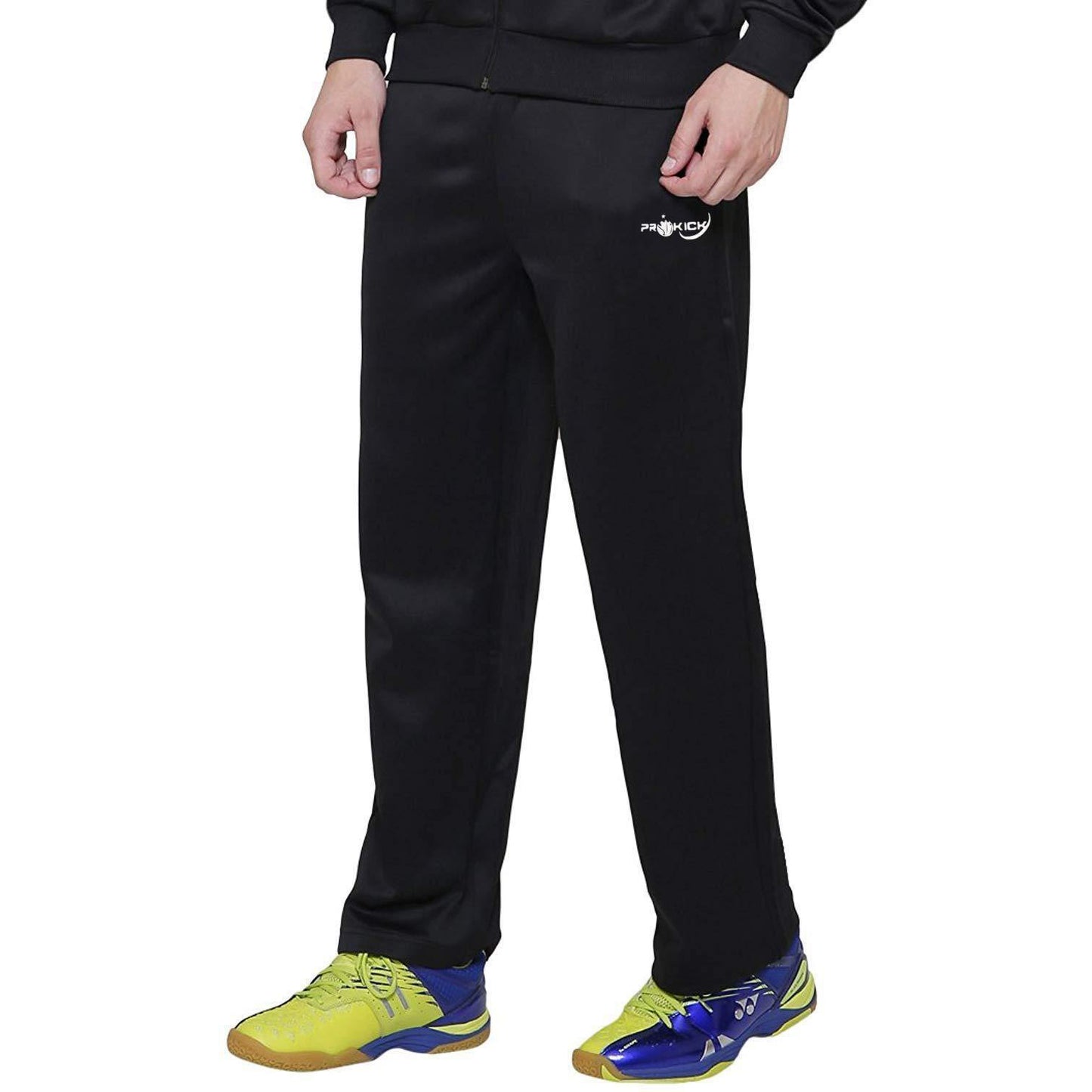 Prokick Men's Regular fit Sweat Control Sports Track Pant, Black - Best Price online Prokicksports.com