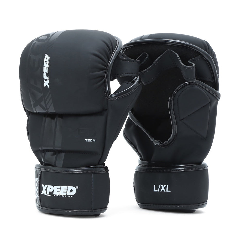 XPEED XP3056 Matt PU Sparring MMA Gloves | Injection Mould Foam Padding | Full Wrist Support | Professional MMA Training Gloves