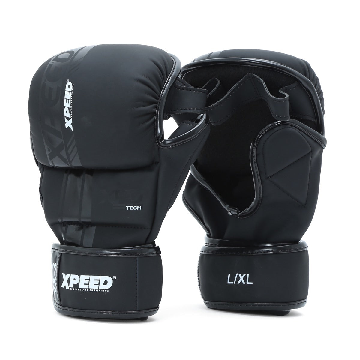 XPEED XP3056 Matt PU Sparring MMA Gloves | Injection Mould Foam Padding | Full Wrist Support | Professional MMA Training Gloves