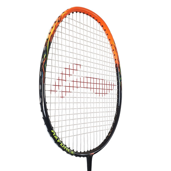 Li-Ning AX Force 9 G5 Strung Badminton Racquet Black/Orange – Lightweight, Powerful Smash, High-Tension Control, Professional Performance Racket for Advanced Players
