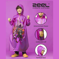 Zeel PG05 Kids Full Raincoat | Waterproof Full-Length Rainwear for Children