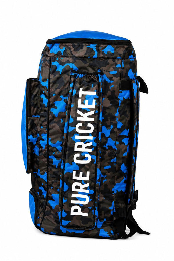 SS Camo Duffle Kit Bag (Blue Camo, Large) | Professional Lightweight Duffle Cricket Bag