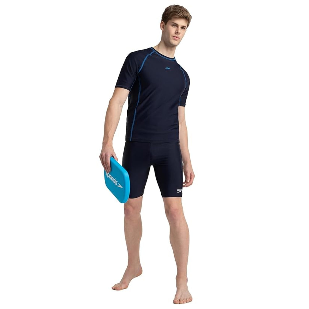 Speedo Short Sleeve Suntop & Aqua Shorts for Boys | Comfortable UV Protection Swimwear Set - Best Price online Prokicksports.com