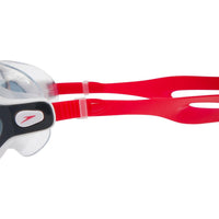 Speedo Biofuse Rift Swimming Goggles – Adult | Wide Vision Anti-Fog UV Protection Mask with Biofuse Comfort Technology, Soft Seals & Adjustable Strap (Lava Red/Oxid Grey/Smoke) - Best Price online Prokicksports.com