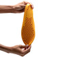 HUNDRED Vent Comfort Insoles, Black/Orange | Breathable Honeycomb Cushion Insole with Shock Absorption & Arch Support - Best Price online Prokicksports.com