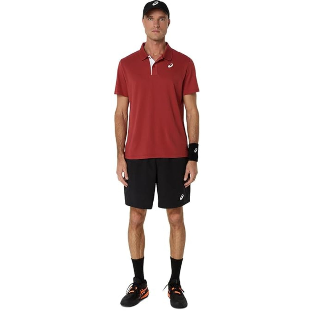 ASICS Court Polo Men T-Shirt Roundneck | Breathable & Stylish Sports Polo Tee - Best Price online Prokicksports.com