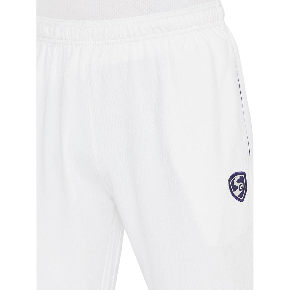 SG Test Cricket Whites Pant – Comfortable, Breathable Full-Length Trouser for Match Play, Practice, and Professional Cricket with Elastic Waist and Pockets - Best Price online Prokicksports.com