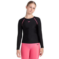Speedo JF Solid Long Sleeve SunTop Swimming – Girls’ Swim Top with UV Protection - Best Price online Prokicksports.com