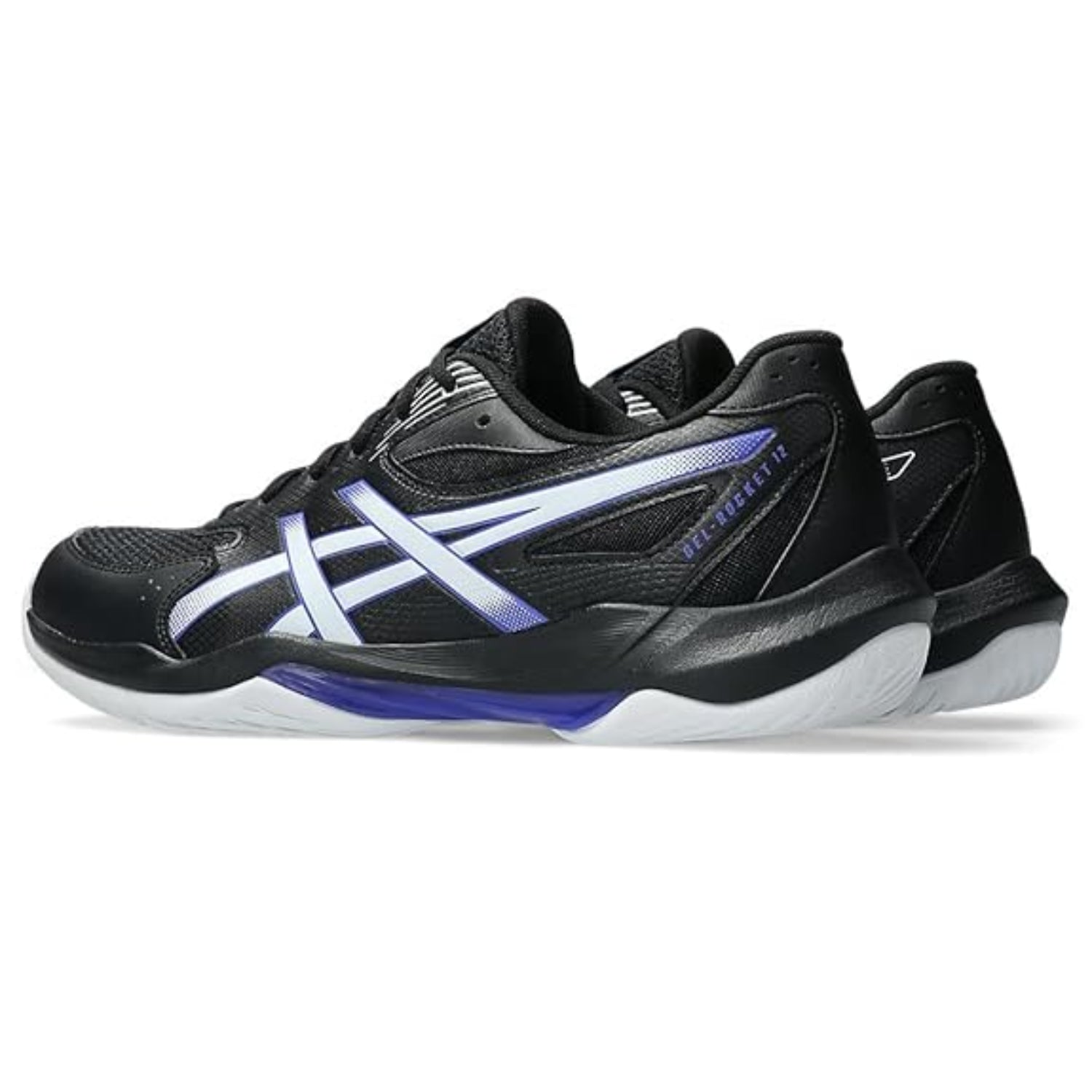 ASICS Gel Rocket 12 Badminton Shoes | Non-Marking Indoor Court Shoes with GEL Cushioning, TRUSSTIC Stability, Breathable Mesh, Quick-Dry Lightweight Performance - Best Price online Prokicksports.com