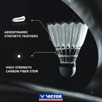 Victor NCS Pro Hybrid Shuttlecock, Speed 76 – 6 Pieces (Pack of 5) - Best Price online Prokicksports.com