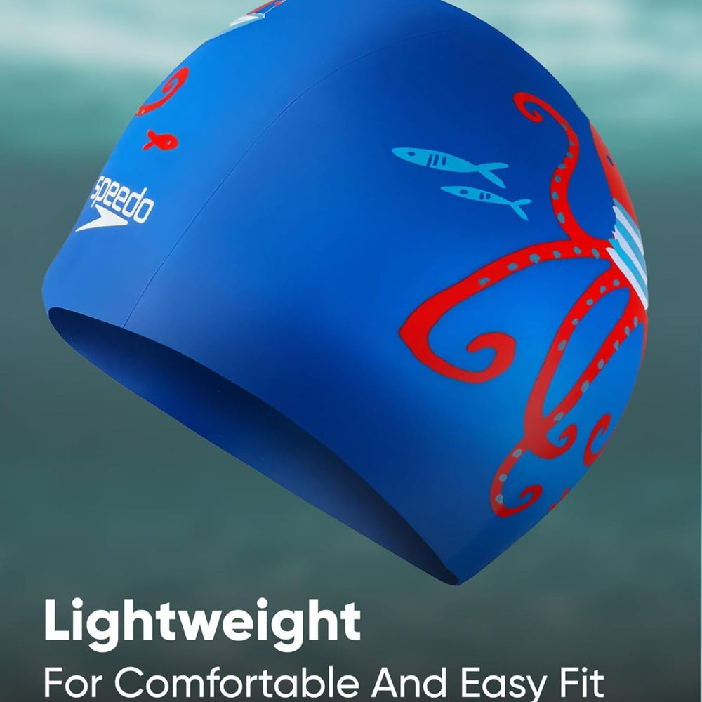 Speedo Slogan Print Cap – Junior Swimming Cap - Best Price online Prokicksports.com