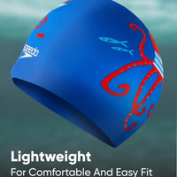 Speedo Slogan Print Cap – Junior Swimming Cap - Best Price online Prokicksports.com