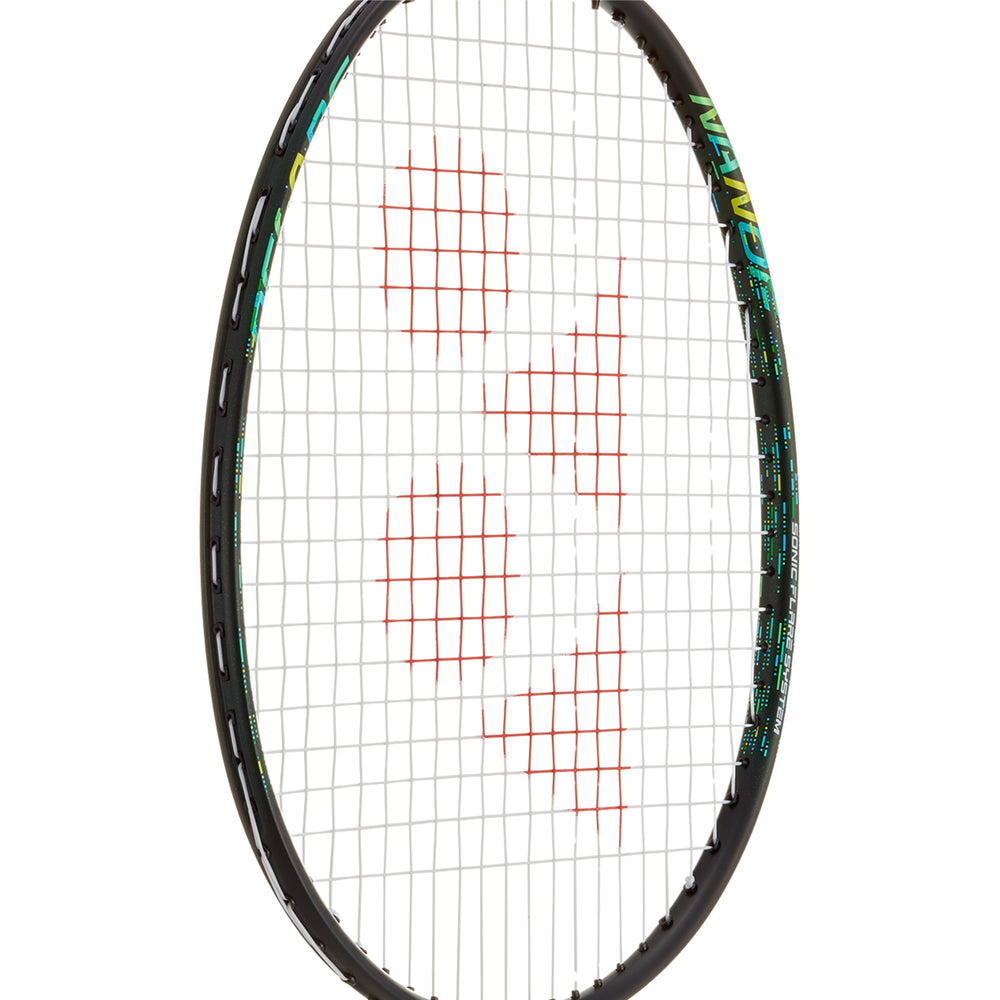 Yonex Nanoflare 002 Feel Strung Badminton Racquet – 4U4 (Black/Green) | Head-Light Speed with Flexible Shaft & ISOMETRIC Frame - Best Price online Prokicksports.com