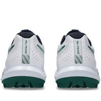 ASICS Unisex Gel-Peake 3 Cricket Shoes White/Jasper Green Turf Hard Wicket GEL Cushioning TRUSSTIC Grip - Best Price online Prokicksports.com