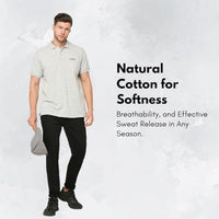 PLAYR Core Polo XL – Grey Melange | Premium Athletic-Casual Polo T-Shirt - Best Price online Prokicksports.com